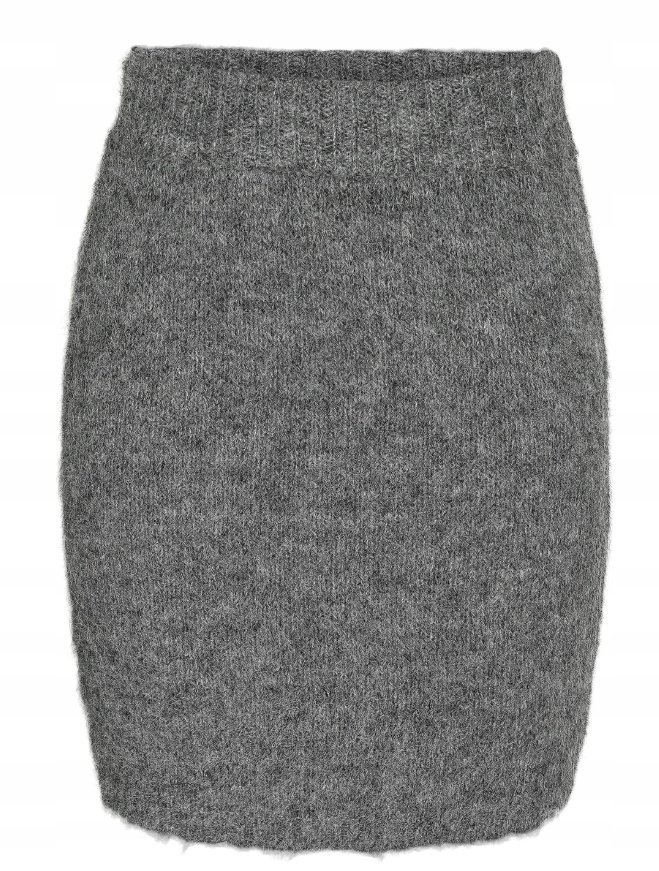 NOISY MAY SZARA KLASYCZNA SPÓDNICA OŁÓWKOWA Z WEŁNĄ M XQA
