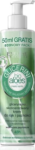 Eveline EVELINE Bio Aloes Glicerynowy skoncentrowany krem do rąk i paznokci 245 ml - Kremy i maski do rąk - miniaturka - grafika 1