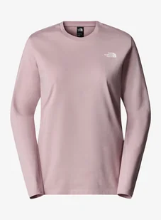 Bluzka damska z długim rękawem The North Face L/S Simple Dome Tee - metal pink - Bluzy sportowe damskie - miniaturka - grafika 1