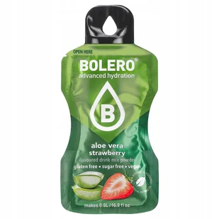 Napój w saszetce Aloe Vera bez cukru 3g Truskawka ze stewią do saturatora - Zdrowa żywność - miniaturka - grafika 1