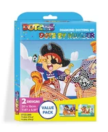 Zabawki kreatywne - Diamond Dotz by number, diamentowa mozaika, A'hoy pirates, 2 obrazki - miniaturka - grafika 1