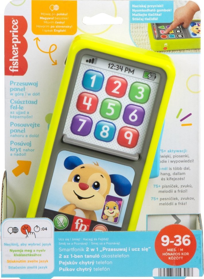 Fisher Price Pierwszy SMARTFON telefon dotykowy do zabawy dla niemowlaka