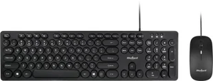 Zestaw klawiatura i mysz przewodowa Rebel WDS200 KOM1027 - Zestawy myszka + klawiatura - miniaturka - grafika 1