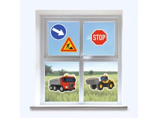 Dekoracja na okno Budowa - Urodziny dziecka - miniaturka - grafika 1