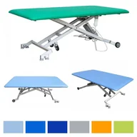 Stoły i łóżka do masażu - Elektryczny stół do terapii Bobath z ramą krzyżakową i pilotem ręcznym - SUMER SRK-BE - miniaturka - grafika 1