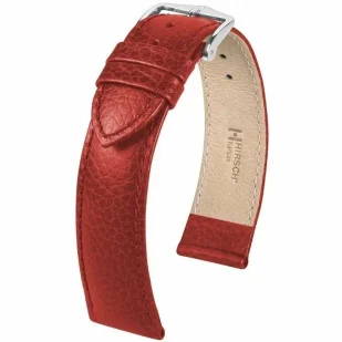Czerwony pasek  skórzany 20 mm HIRSCH Kansas 01502020-2-20 (L) RATY | GRATIS WYSYŁKA | GRATIS ZWROT DO  1 ROKU | 100% ORYGINAŁ!! - Akcesoria do zegarków - miniaturka - grafika 1