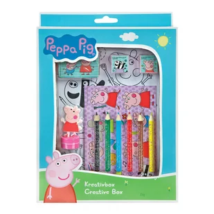 Zestaw Kreatywny, Kolorowanki, Naklejki i Stempel Figurka 2D, 21 el. Świnka Peppa - Zabawki kreatywne - miniaturka - grafika 1