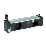 Gniazdka elektryczne - BACHMANN POWER FRAME S 1xUTE 1xCM 1xUSB A/C 22W 0.2m GST18 - miniaturka - grafika 1