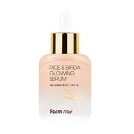 Serum do twarzy - FarmStay Rice & Bifida Glowing Serum rozświetlające serum z fermentami i Ryżem 35 ml - miniaturka - grafika 1