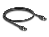 Kable miedziane - DeLOCK Kabel sieciowy RJ45 Cat.8.1 S/FTP 50 cm do 40 Gbps czarny 80232 - miniaturka - grafika 1