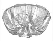 Lampy sufitowe - KingHome Plafon 35x70cm Atlanta srebrny 1103C - miniaturka - grafika 1