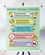 Pomoce naukowe - Plansza- Zasady dbania o książki - miniaturka - grafika 1