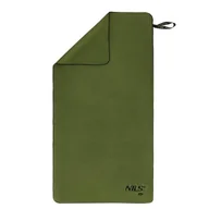 Ręczniki - NILS NCR15 RĘCZNIK Z MIKROFIBRY WOJSKOWY KHAKI 120X60 CM SZYBKOSCHNĄCY - miniaturka - grafika 1