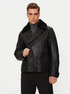 Kurtki męskie - Boss Kurtka skórzana H-Mackinley 50524895 Czarny Regular Fit - miniaturka - grafika 1