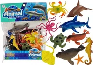 Figurki dla dzieci - Import LEANToys Zestaw Figurek Zwierzęta Morskie Gumowe 12 sztuk 5907625589734 - miniaturka - grafika 1