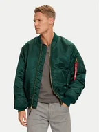 Kurtki męskie - Alpha Industries Kurtka bomber 100101 Zielony Regular Fit - miniaturka - grafika 1