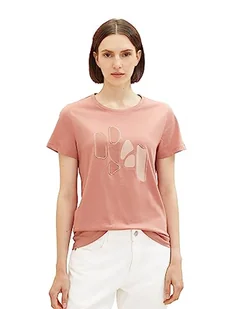 T-shirt damski TOM TAILOR z nadrukiem, 32224-więdnąca róża, L - Koszulki i topy damskie - miniaturka - grafika 1
