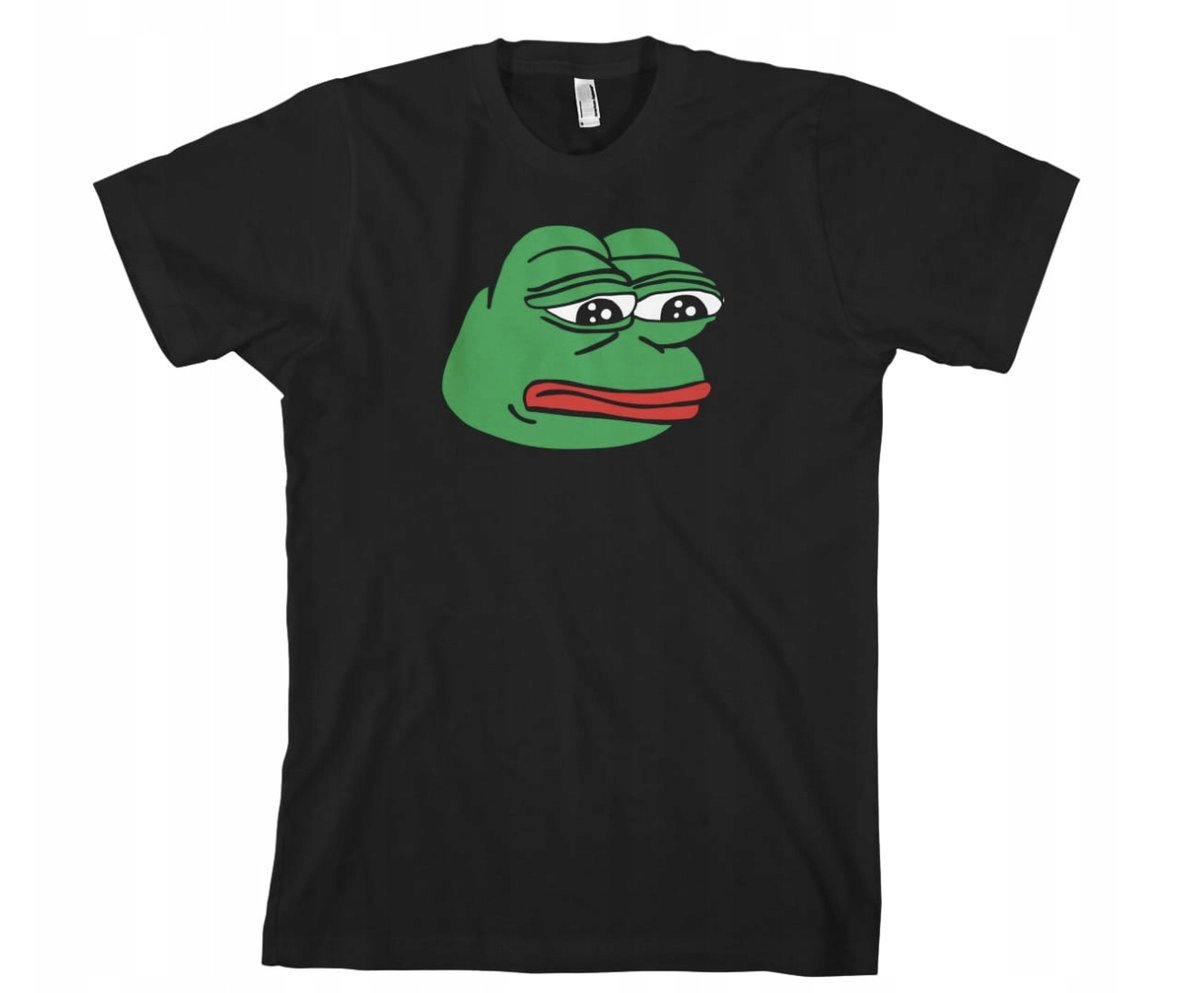 KOSZULKA Z NADRUKIEM MĘSKA ŚMIESZNA T-SHIRT ŻABA PEPE THE FROG L