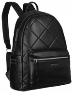 Plecaki - Pikowany, duży plecak damski ze skóry ekologicznej — David Jones - miniaturka - grafika 1