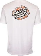 Koszulki męskie - t-shirt męski SANTA CRUZ WARP BROKEN DOT TEE White - miniaturka - grafika 1