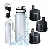 Butelki filtrujące - Butelka z filtrem na wodę 0,5L Aquaphor City Biała do szkoły, biegi + 3 wkłady - miniaturka - grafika 1