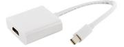 Adaptery i przejściówki - 4World Adapter mini DisplayPort [M] |} HDMI [F], white (08726) - miniaturka - grafika 1