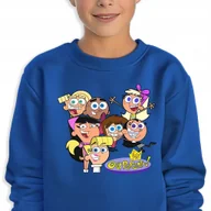 Bluzy dla dziewczynek - Bluza Dziecięca Granatowa Wróżkowie Chrzestni Uczniowie Wzory -128 Cm (7-8) - miniaturka - grafika 1