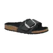 Kapcie damskie - Birkenstock Obuwie domowe Madrid BB Shearling FL | narrow fit - miniaturka - grafika 1