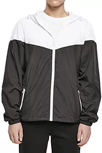 Build Your Brand Kurtka męska 2-Tone Tech Windrunner, Basic męska wiatrówka dostępna w wielu kolorach, rozmiary XS - 5XL, czarny/biały, XXL - Kurtki męskie - miniaturka - grafika 1