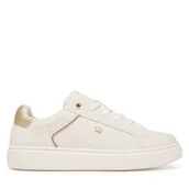 Buty dla dziewczynek - Sneakersy Tommy Hilfiger Low Cut Lace-Up T3A9-34248-1355 D Biały - miniaturka - grafika 1