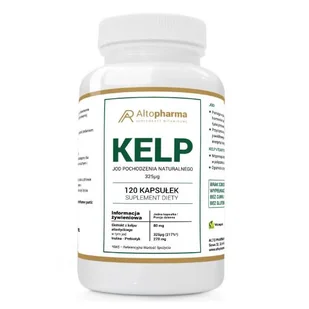 ALTOPHARMA Kelp Jod naturalny 325 µg + prebiotyk, 120 kaps. - Witaminy i minerały - miniaturka - grafika 1