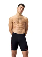 Kąpielówki męskie - Speedo Kąpielówki "Eco+ Tech" w kolorze czarno-czerwono-szarym - miniaturka - grafika 1