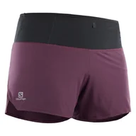 Spodenki damskie - Damskie Spodenki SALOMON SENSE SHORT W WINETASTING LC1274100 – Fioletowy - miniaturka - grafika 1