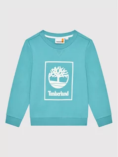 Bluzy dla chłopców - Timberland Bluza T25T12 D Niebieski Regular Fit 3143160236777 - grafika 1