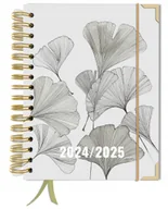 Kalendarze - Kalendarz 2024-2025 organizer 2dni=1strona A5+ książkowy dowolny miesiąc - miniaturka - grafika 1