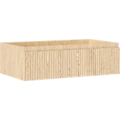 Szafki łazienkowe - Mexen Rivel szafka łazienkowa podumywalkowa 80 cm, 1 szuflada, ryflowana , dąb - 91A20-08023-1-BF81 - miniaturka - grafika 1