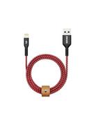 Kable USB - Kevlarowy przewód Zendure SuperCord Lightning (1m), Wybierz kolor: Czerwony - miniaturka - grafika 1