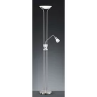 Lampy stojące - Trio Leuchten Nowoczesna podłużna lampa podłogowa nikiel mat wbudowany LED - Santo II - miniaturka - grafika 1
