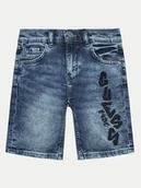 Spodenki damskie - Guess Szorty jeansowe L4GD18 D4GV0 Granatowy Regular Fit - miniaturka - grafika 1