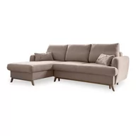 Narożniki - Beżowy narożnik rozkładany Miuform Scandic Lagom, lewostronny - miniaturka - grafika 1