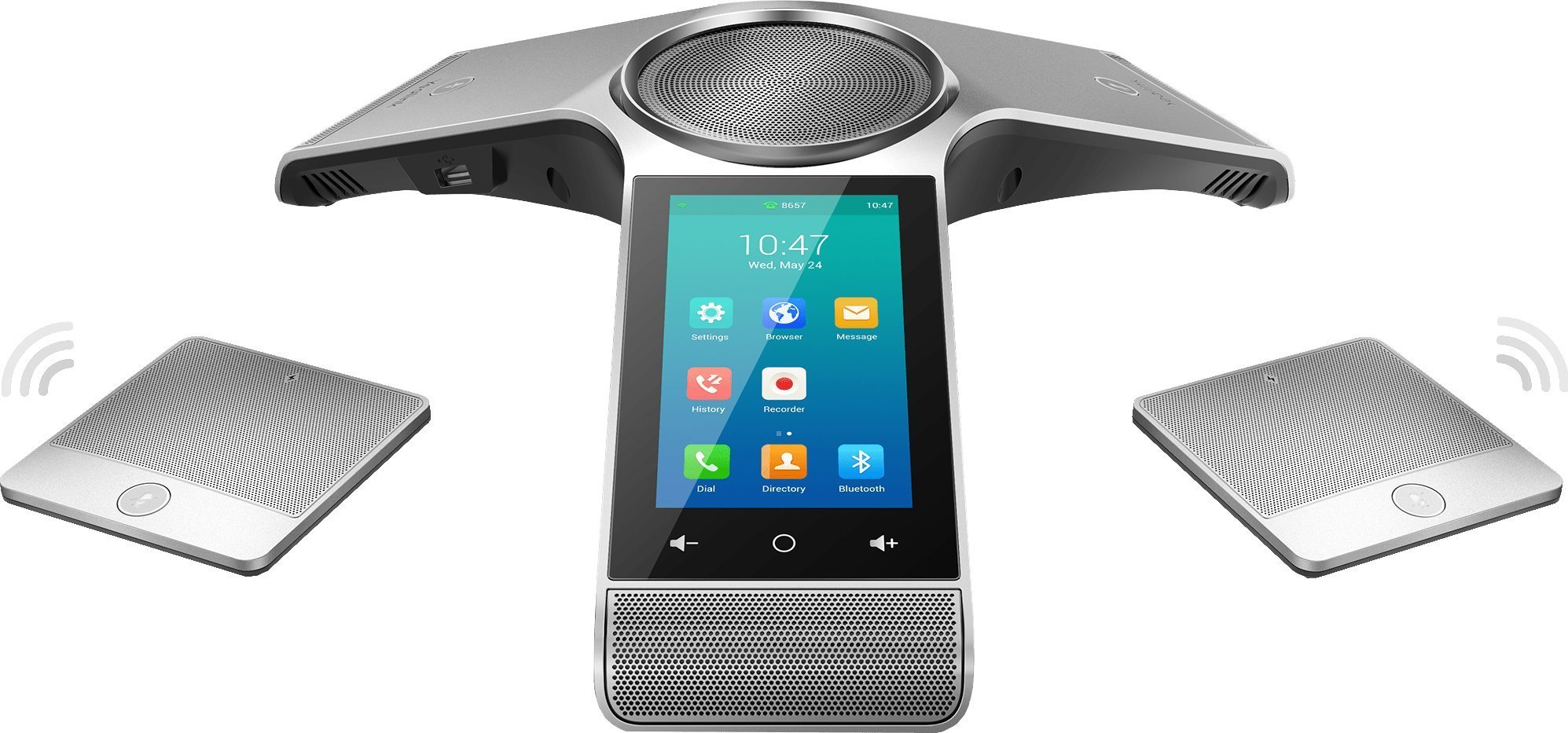 Yealink CP960, IP conference phone, Touch, Silver, LCD, 12.7 cm 5