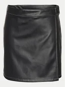 Spódnice - Noisy May Spódnica z imitacji skóry Mandy 27030945 Czarny Regular Fit - miniaturka - grafika 1