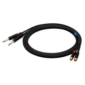 Kable - SSQ RCAJM3 - kabel 3 metrowy 2xRCA- 2x JACK MONO 6,3mm - miniaturka - grafika 1