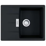 Zlewozmywaki - Franke Centro CNG 611-62 GSC Zlewozmywak granitowy jednokomorowy 62x50 cm onyx 114.0687.316 - miniaturka - grafika 1