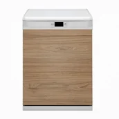 Dekoracje domu - Bluedecor Maskownica na zmywarkę Drewno brązowe deski  60x80 - miniaturka - grafika 1