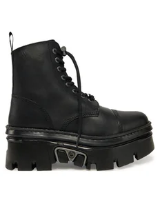 NEW ROCK Glany M-WALL083CCT-S11 Czarny - Glany damskie - miniaturka - grafika 1