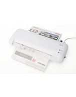 Laminatory - ednet Laminator A4, prędkość: 400mm/min., grubość: 80-125 mikronów, biały - miniaturka - grafika 1