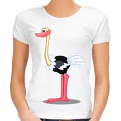 Koszulki i topy damskie - Koszulka ze strusiem emu damska - miniaturka - grafika 1
