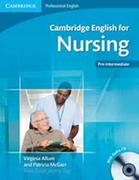 Muzyka alternatywna - Cambridge University Press Cambridge English for Nursing Pre-intermediate Students Boo Virginia Allum Patricia McGarr - miniaturka - grafika 1