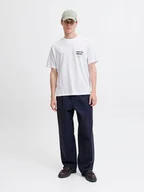 Koszulki męskie - Jack & Jones Koszulka w kolorze białym - miniaturka - grafika 1